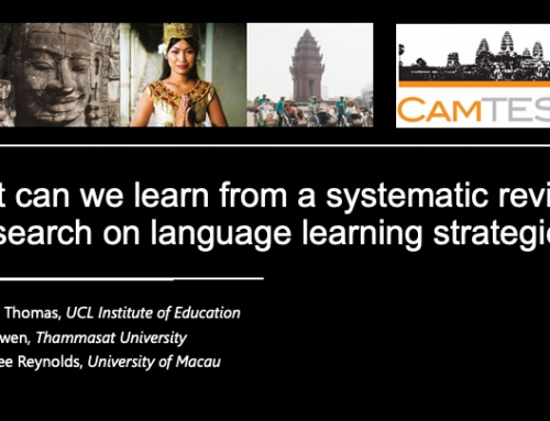 What can we learn from a systematic review of research on language learning strategies?
