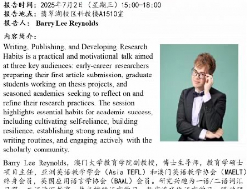 Writing, publishing, and developing research habits
