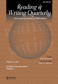 Reading & Writing Quarterly: Overcoming Learning Difficulties (SSCI)